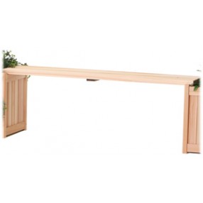 All Things Cedar 5' Western Red Cedar Planter Bench
