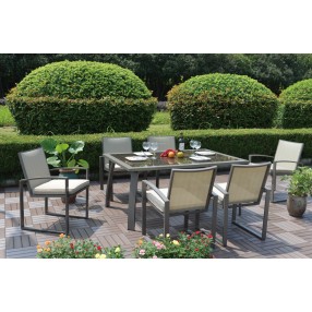 Hospitality Rattan Patio Moldova 7-Piece Dining Set