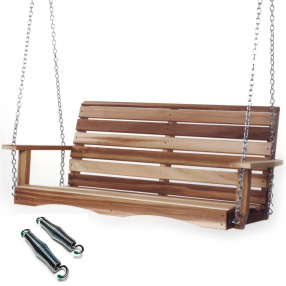 All Things Cedar 4-ft Porch Swing with Comfort Swing Springs - Main