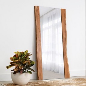 Sunpan Fontana Floor Mirror in Natural - Lifestyle