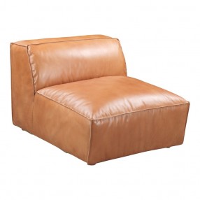 Moe's Home Collection Luxe Slipper Chair - Tan - Front Side Angle