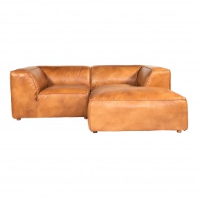 Moe's Home Collection Luxe Lounge Modular Sectional - Tan - Front Angle