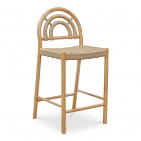 Moe's Home Collection Avery Counter Stool - Natural - Front Side Angle