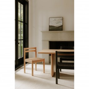 Moe's Home Collection Finn Dining Chair in Natural - Set of Two - Lifestyle