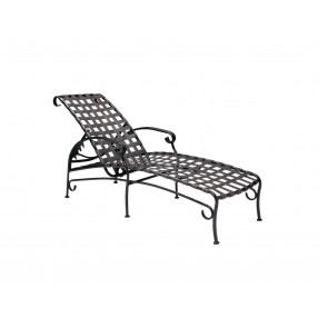 Woodard Et Cetera Ramsgate Strap Adjustable Chaise Lounge