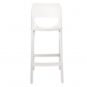Rainbow Outdoor Bella Set of 2 Stackable Barstool W/No Arms-White Front