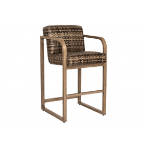Woodard Reunion Counter Stool with Arms