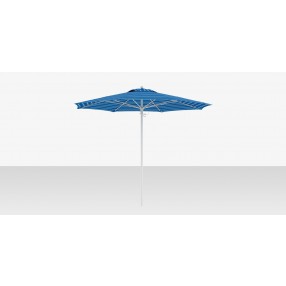 DecoScapes Rio 8' Single Wind Vent Round Umbrella Pacific Blue Fancy Canopy - Front