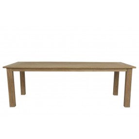 Sunset West Coastal Teak 91" Dining Table - Front Angle