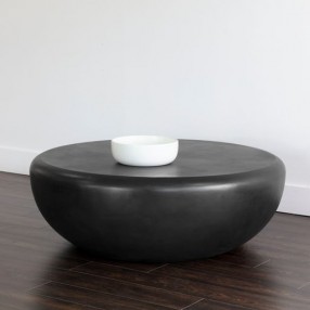 Sunpan Iolite Coffee Table in Black - Lifestyle