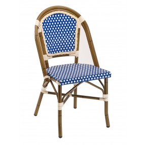 Hand Painted Aluminum Frame Side Chair - RT-01 - Blue