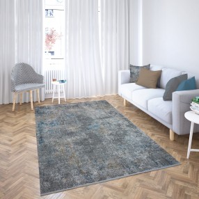 Whiteline Modern Living Dakota Decorative Polyester and Viscon Rug - Lifestyle