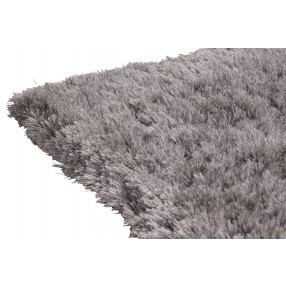 Cozy Rug 9x12 Silver - Corner Edge Close-up