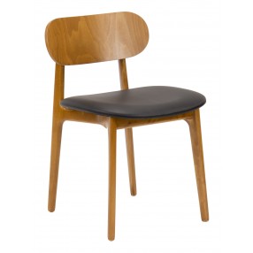 European Beechwood Wood Dining Chair - Front
