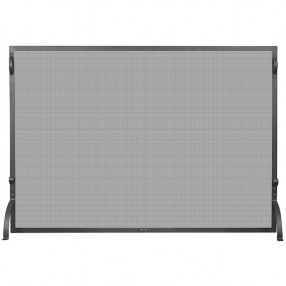 Mr. Bar-B-Q UniFlame® Single Panel Black Wrought Iron Screen, Small