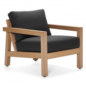 Woodard Sierra Lounge Chair in Natural - Angled View