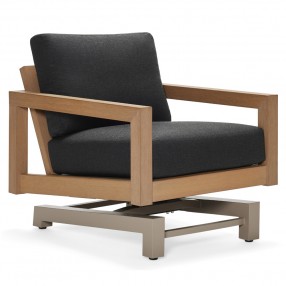 Woodard Sierra Spring Chair in Natural - Angled