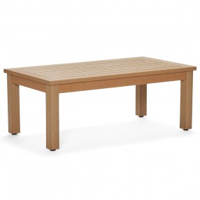Woodard Sierra Coffee Table in Natural - Angled