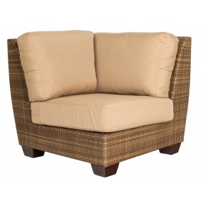 Woodard Saddleback Corner Sectional Unit in Mocha