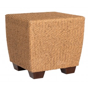 Woodard Saddleback Side Table in Mocha