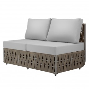 Source Furniture Scorpio Aluminum Armless Loveseat
