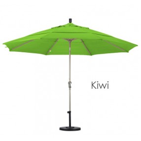 California Umbrella 11' Aluminum Market Umbrella Auto Tilt Champagne - Olefin