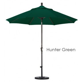 California Umbrella 9' Aluminum Market Umbrella Auto Tilt Bronze - Pacifica