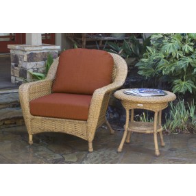 Tortuga Outdoor Sea Pines Club Chair And End Table