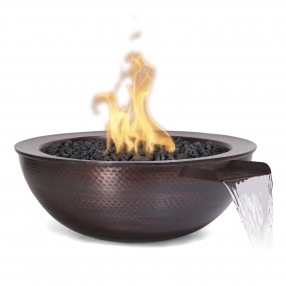 The Outdoor Plus Cazo Hammered Copper Fire & Water Bowl