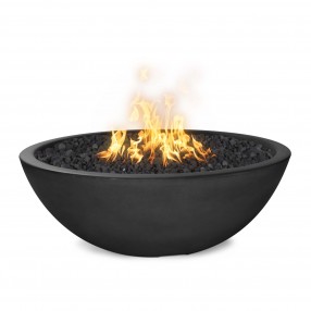 The Outdoor Plus 48" Sedona Concrete Narrow Ledge Fire Pit- Coffee