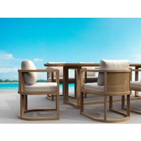Anderson Teak 7-pc Junus Dining Set Close View