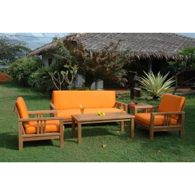 Anderson Teak SouthBay Deep Seating 6-Pieces Conversation Set A Full View