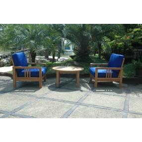 Anderson Teak SouthBay Deep Seating 3-Pieces Conversation Set A
