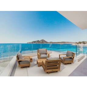 Anderson Teak 6-pc Madera Deep Seating - Lifestyle