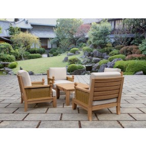 Anderson Teak 5-pc Luxe Modular Deep Seating Set