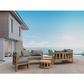 Anderson Teak Circular Modular Deep Seating Set - SET-813 - Lifestyle