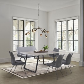Armen Living Coronado 6 Piece Rectangular Dining Set