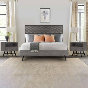Armen Living Makena 3 Piece Queen Bedroom Set