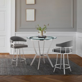 Armen Living Naomi and Valerie 3-Piece Counter Height Dining