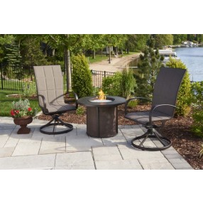 Outdoor Greatroom Company Stonefire 32" Fire Pit Table - Lifestyle