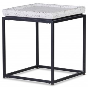 Mingle Side Table Salt And Pepper - Angled View