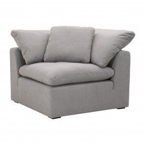 Sky Modular Corner Chair - Peyton Slate - Front Side Angle