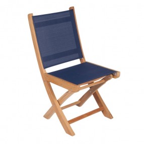 Royal Teak Sailmate Folding Side Chair Black