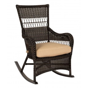 Woodard Sommerwind Rocker in Coffee