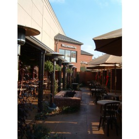Schwank Patio Heaters parasolSchwank 4005 S/S Finish LP - Lifestyle