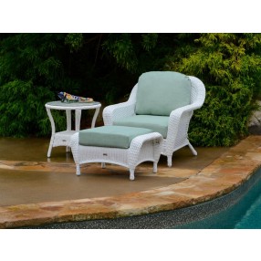 Tortuga Outdoor Club Chair Ottoman & End Table Bundle