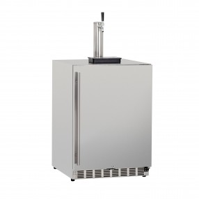 Summerset Grills 6.6c Deluxe Outdoor Rated Single Tap Kegerator - Angled