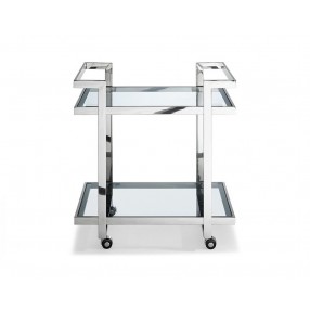Vegas Side Table/Bar Cart - Front View