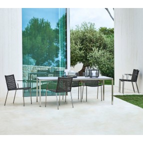 Cane-Line Straw Armchair outdoor view