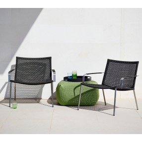 Cane-Line Straw Lounge Chair, Cane-Line Rope, Stackable
